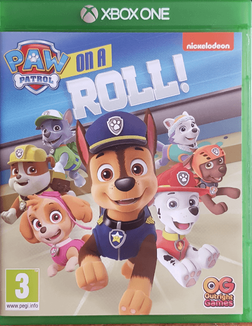 Paw Patrol on a Roll box art for Xbox One